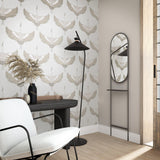 Galerie 34529 Kumano Stork Beige Wallpaper 34529 Beige Wallpaper