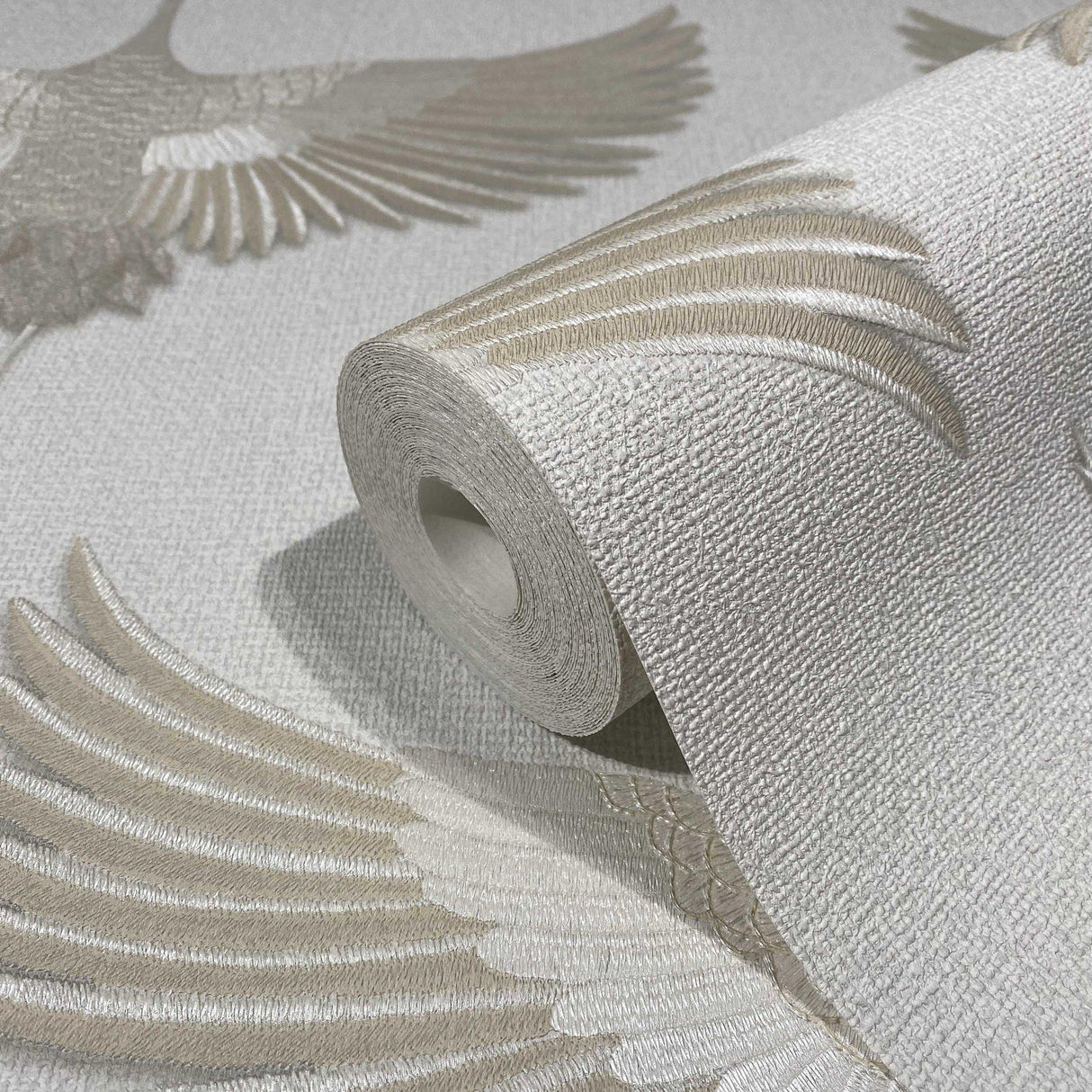 Galerie 34529 Kumano Stork Beige Wallpaper 34529 Beige Wallpaper