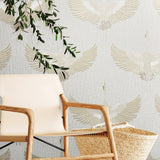 Galerie 34529 Kumano Stork Beige Wallpaper 34529 Beige Wallpaper