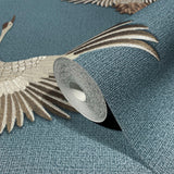 Galerie 34531 Kumano Stork Blue Wallpaper 34531 Blue Wallpaper