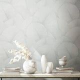 Galerie 34507 Kumano Palm Leaf White Wallpaper 34507 White Wallpaper