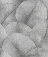 Galerie Palm Leaf Silver Grey Wallpaper