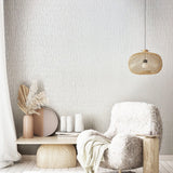 Galerie 34501 Kumano Ruche Silk White Wallpaper 34501 White Wallpaper
