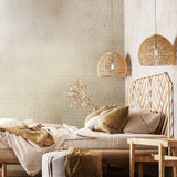Galerie 34502 Kumano Ruche Silk Beige Wallpaper 34502 Beige Wallpaper