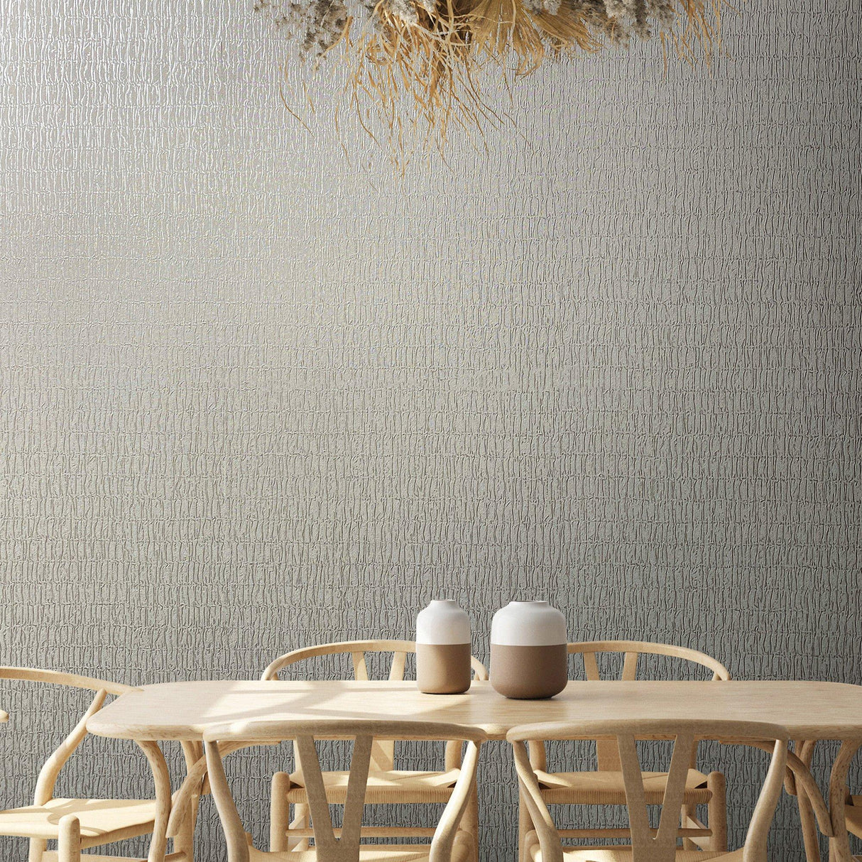 Galerie 34503 Kumano Ruche Silk Cream Wallpaper 34503 Cream Wallpaper