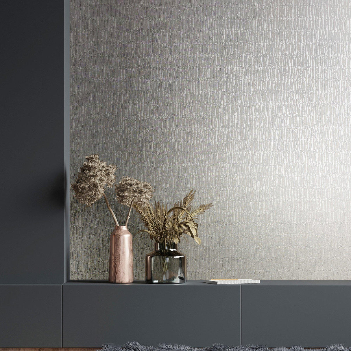 Galerie 34503 Kumano Ruche Silk Cream Wallpaper 34503 Cream Wallpaper