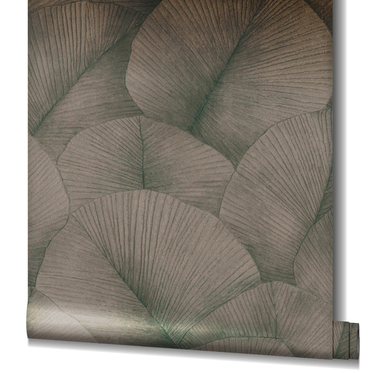 Galerie 34513 Kumano Palm Leaf Bronze Brown Wallpaper 34513 Bronze Brown Wallpaper