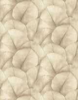 Galerie Repeatable Palm Leaf Mural Beige Wallpaper
