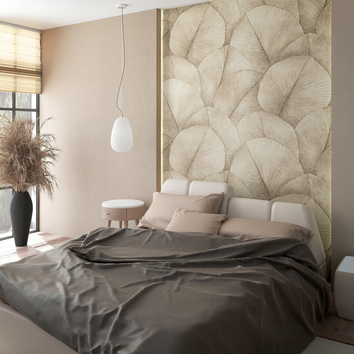 Galerie 34597 Kumano Repeatable Palm Leaf Beige Mural 34597 Beige Mural