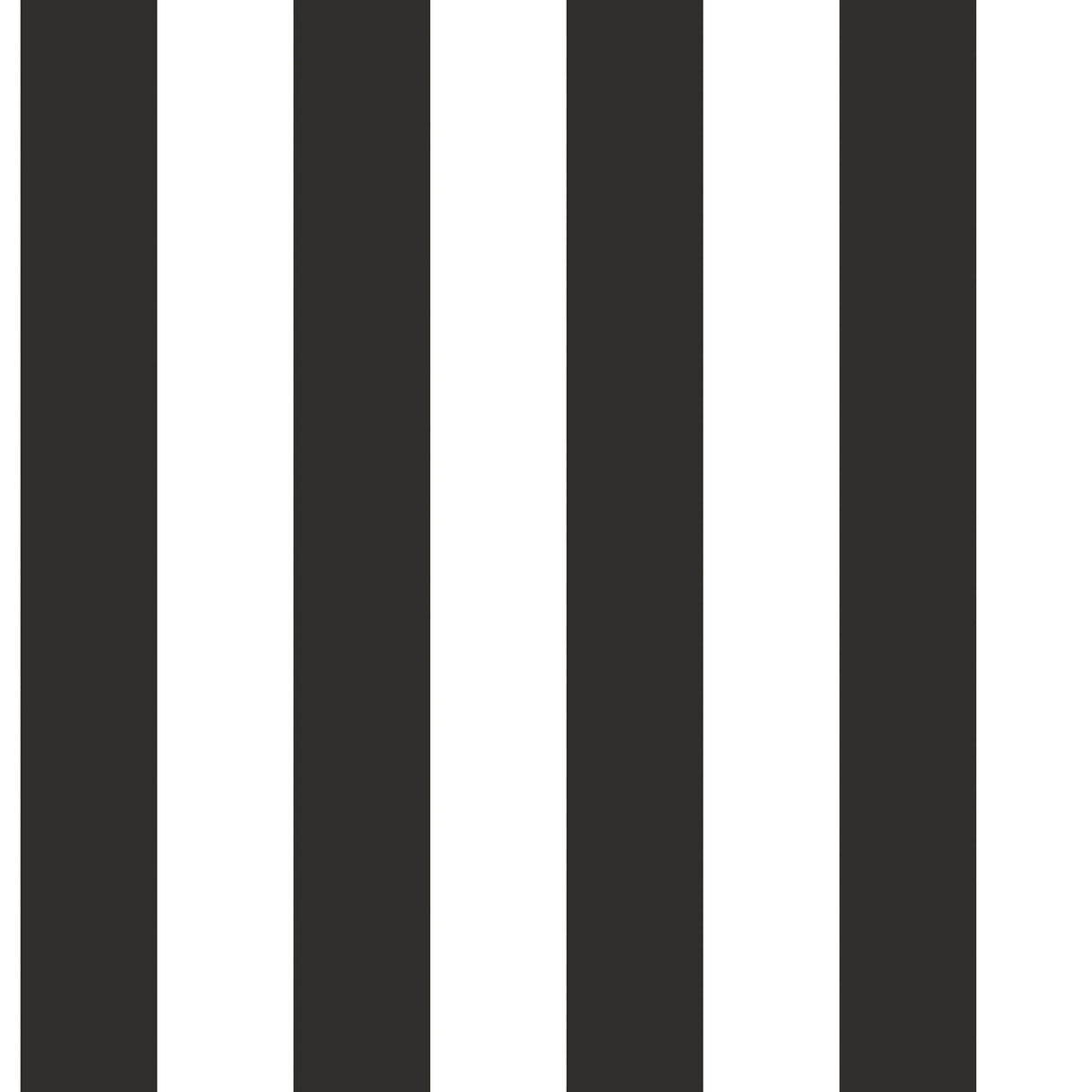 Galerie Awning Stripe Black Wallpaper