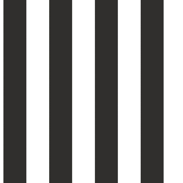 Galerie Awning Stripe Black Wallpaper