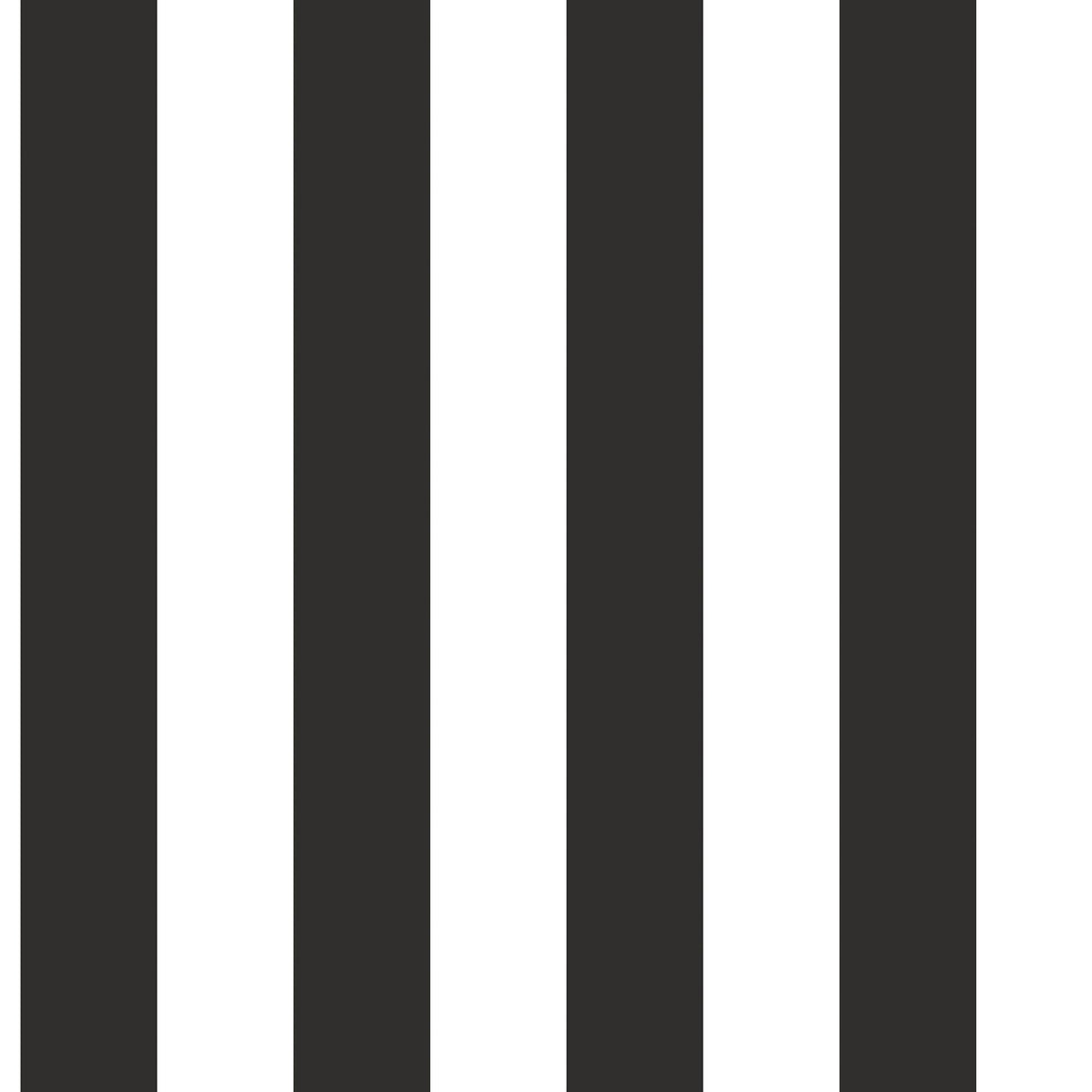 Galerie Awning Stripe Black Wallpaper