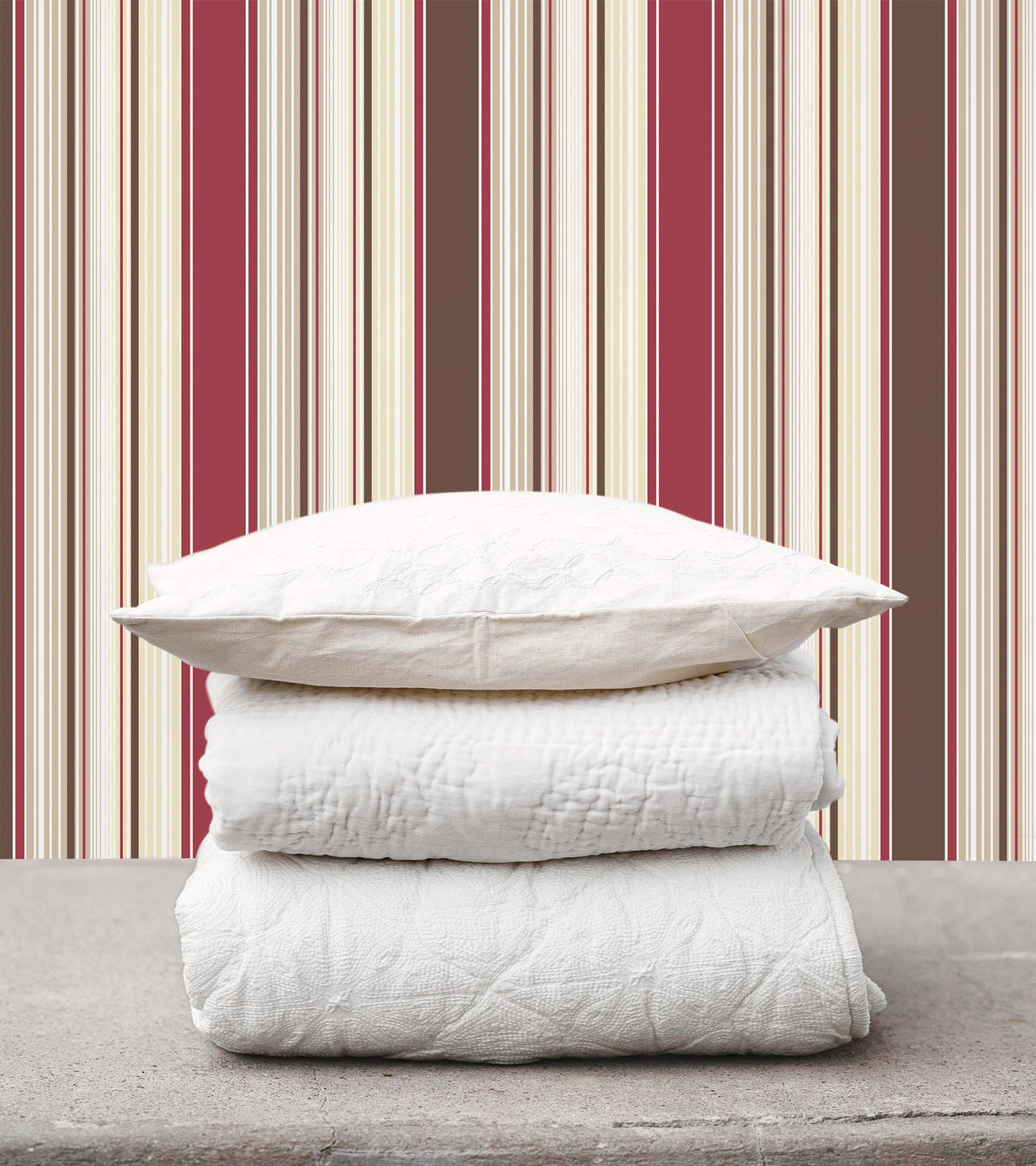 Galerie BARCODE STRIPE Red Wallpaper