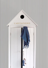 Galerie BRETON STRIPE Black Wallpaper