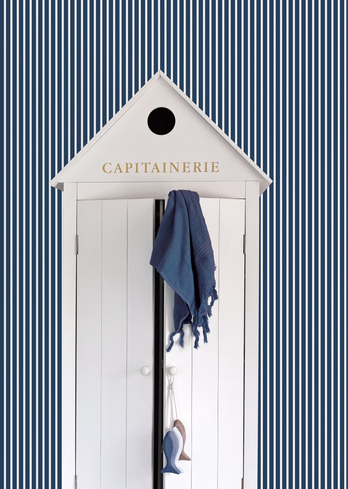 Galerie BUTCHER STRIPE Blue Wallpaper