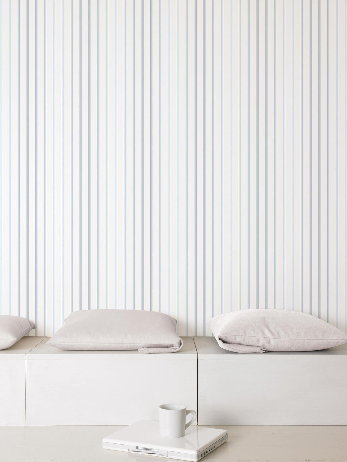 Galerie NAPKIN STRIPE Blue Wallpaper
