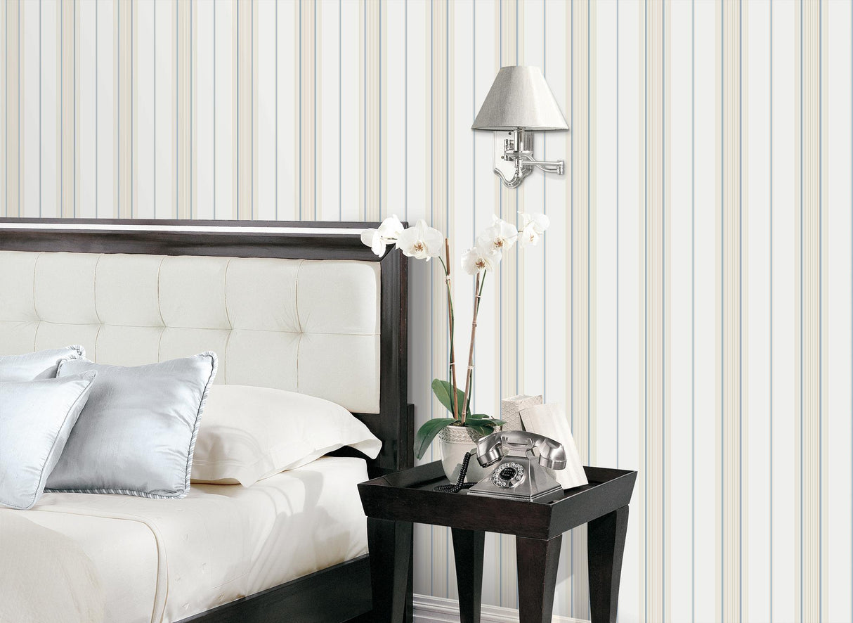 Galerie SLIM STRIPE Blue Wallpaper