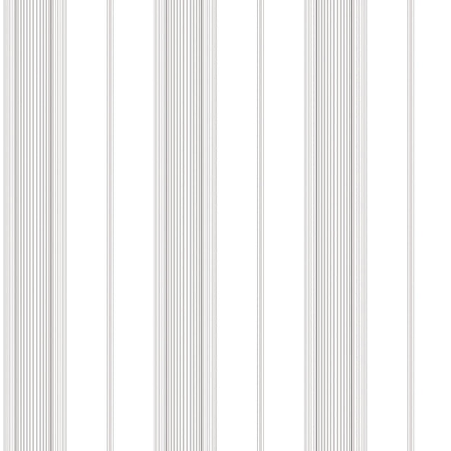 Galerie SLIM STRIPE Silver Grey Wallpaper