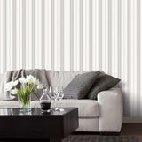 Galerie SLIM STRIPE Silver Grey Wallpaper
