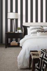 Galerie SURFACE STRIPE Black Wallpaper