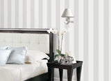 Galerie SURFACE STRIPE Silver Grey Wallpaper