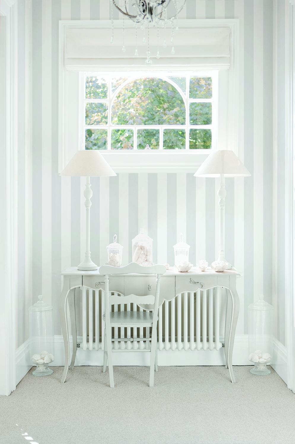 Galerie SURFACE STRIPE Silver Grey Wallpaper