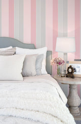 Galerie WIDE STRIPE Pink Wallpaper