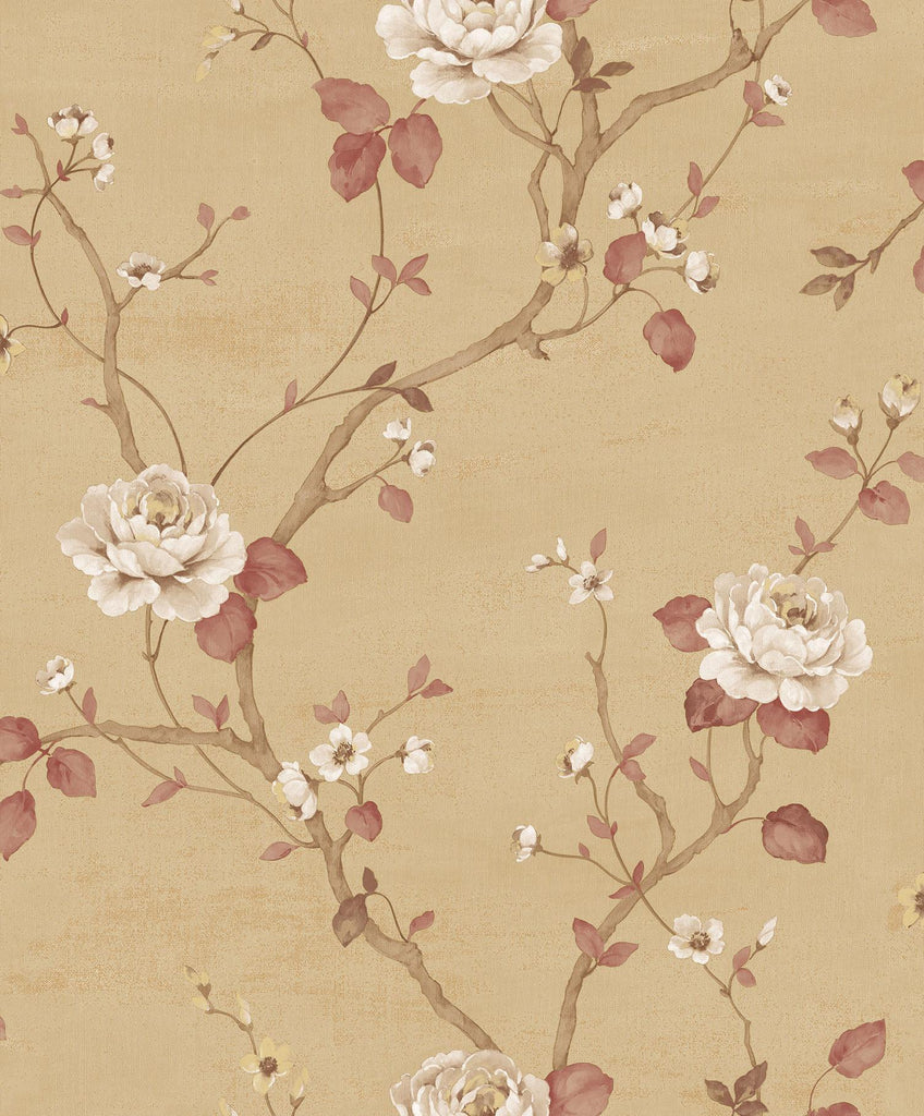 Galerie Luisella Floral Gold Wallpaper