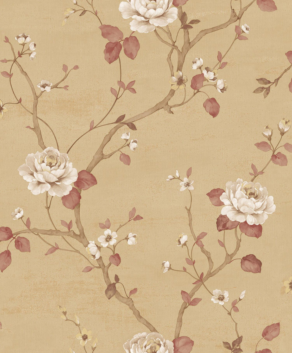 Galerie Luisella Floral Gold Wallpaper