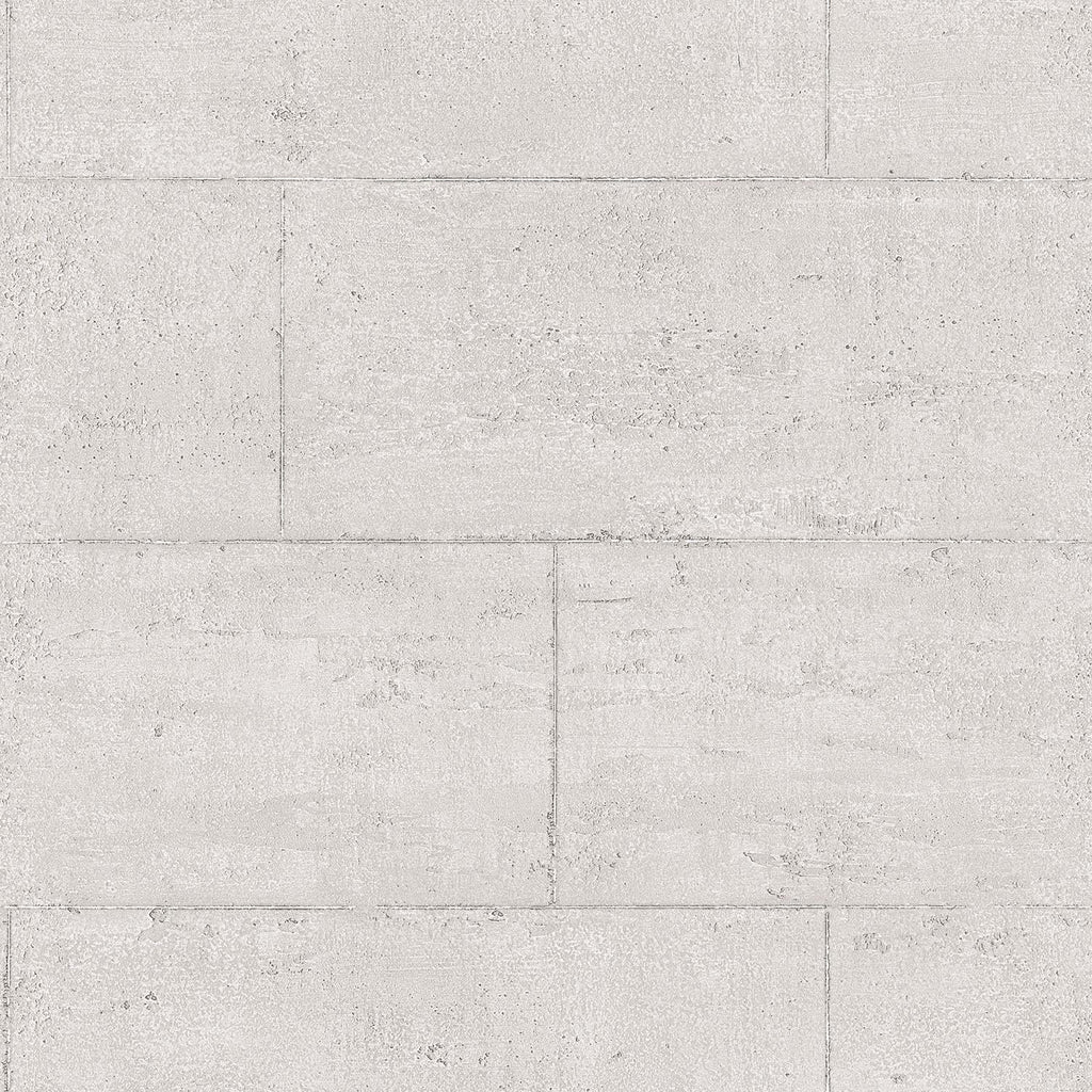 Galerie Concrete Block Silver Grey Wallpaper