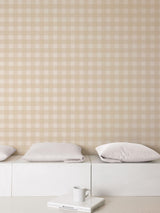 Galerie Cowboy Check Beige Wallpaper