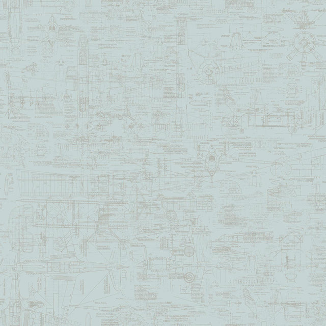 Galerie Blueprint Blue Wallpaper