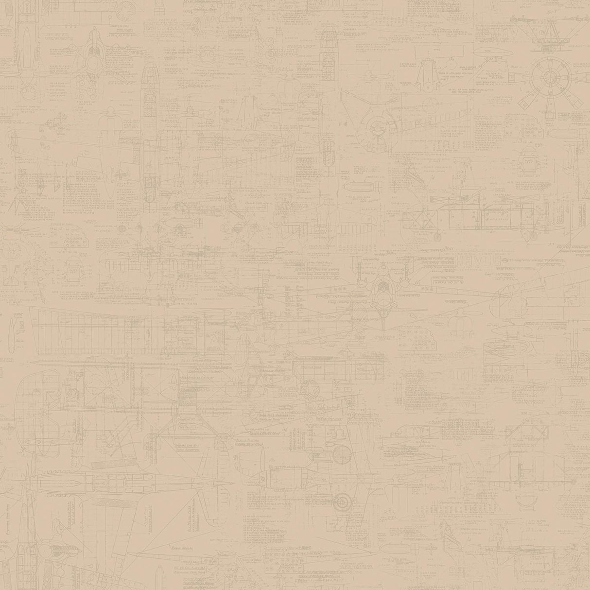 Galerie Blueprint Beige Wallpaper