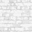 Galerie Brick Wall Silver Grey Wallpaper