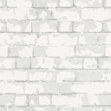 Galerie Brick Wall Silver Grey Wallpaper