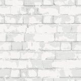 Galerie Brick Wall Silver Grey Wallpaper