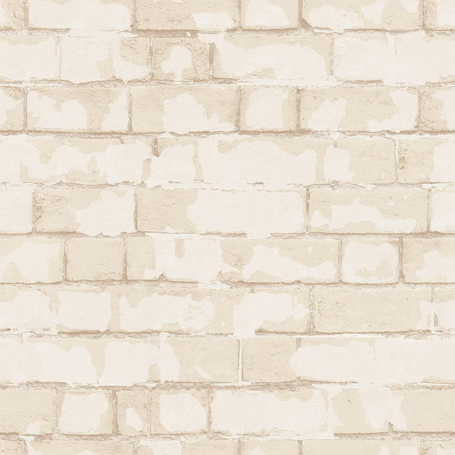 Galerie Brick Wall Cream Wallpaper
