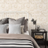 Galerie Brick Wall Cream Wallpaper
