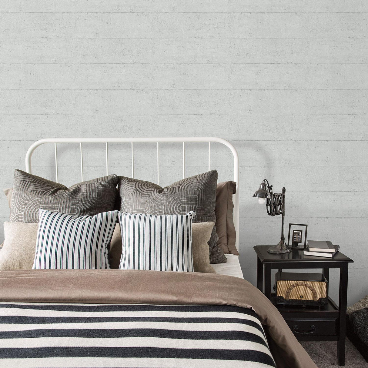 Galerie Concrete Silver Grey Wallpaper