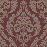 Galerie Silk Damask Red Wallpaper