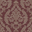 Galerie Silk Damask Red Wallpaper