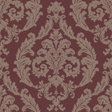 Galerie Silk Damask Red Wallpaper