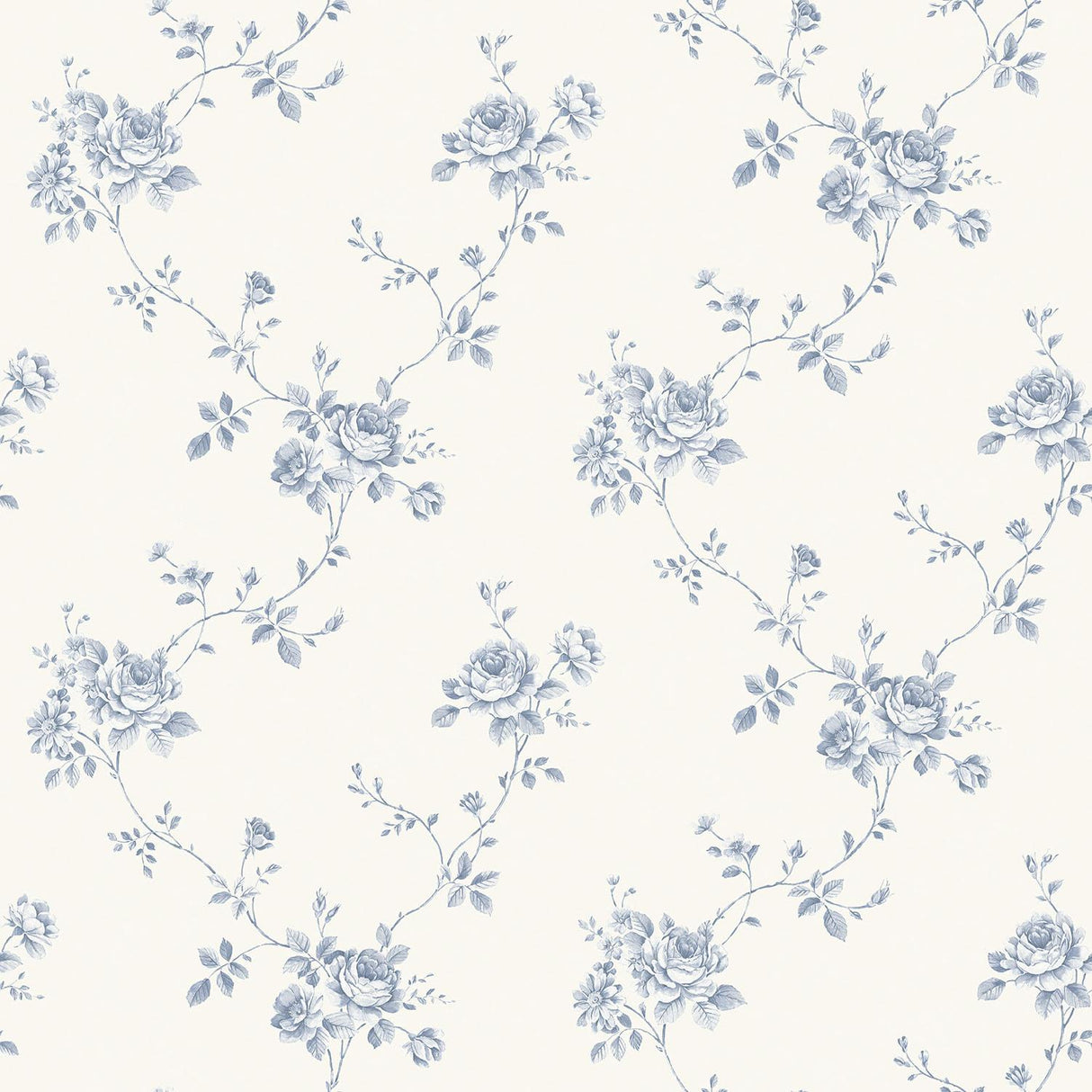 Galerie Turquoise Floral Blue Wallpaper
