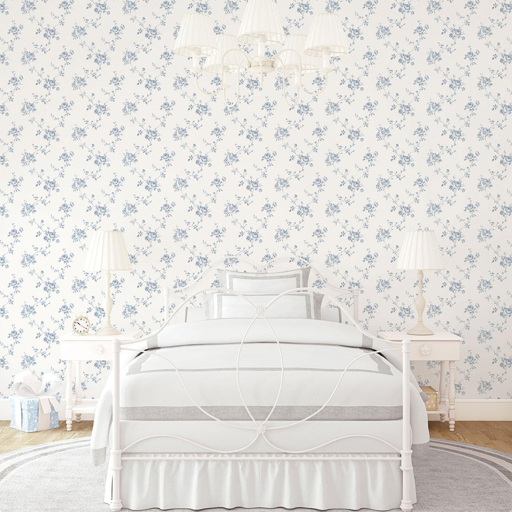 Galerie Turquoise Floral Blue Wallpaper