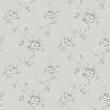 Galerie Turquoise Floral Silver Grey Wallpaper