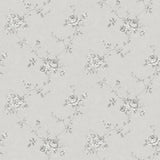 Galerie Turquoise Floral Silver Grey Wallpaper