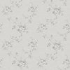 Galerie Turquoise Floral Silver Grey Wallpaper