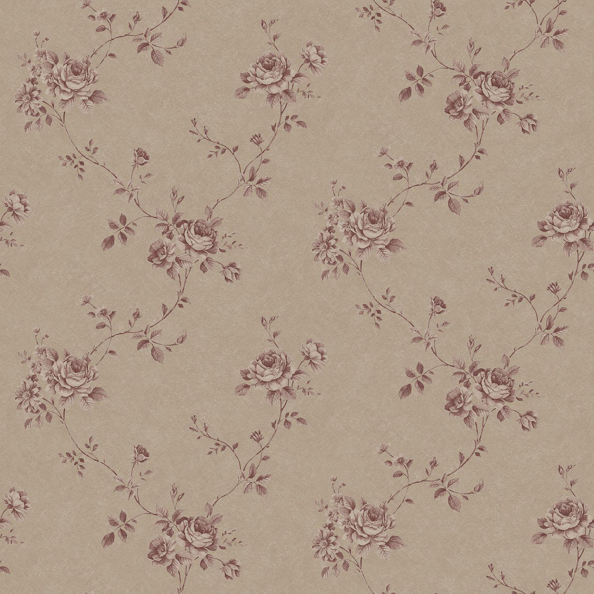 Galerie Turquoise Floral Beige Wallpaper