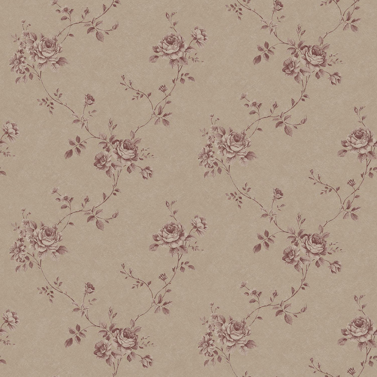 Galerie Turquoise Floral Beige Wallpaper