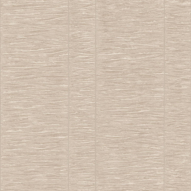 Galerie Pleated Stripe Cream Wallpaper